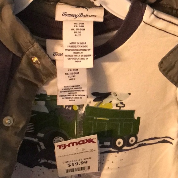 Tommy Bahama 3 piece set size 24 months new with tags - Picture 7 of 7